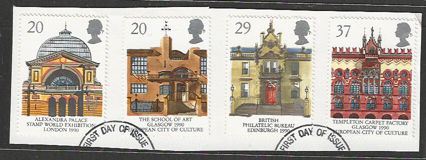 Great Britain stamps - FDC Used On Piece complete set - Used - VVV00010