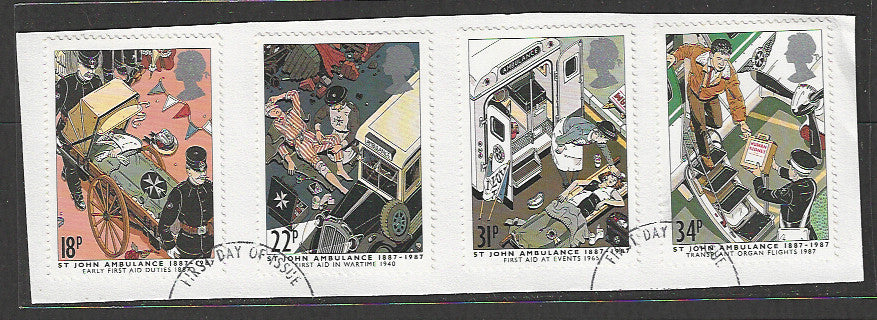 Great Britain stamps - FDC Used On Piece complete set - Used - VVV00122