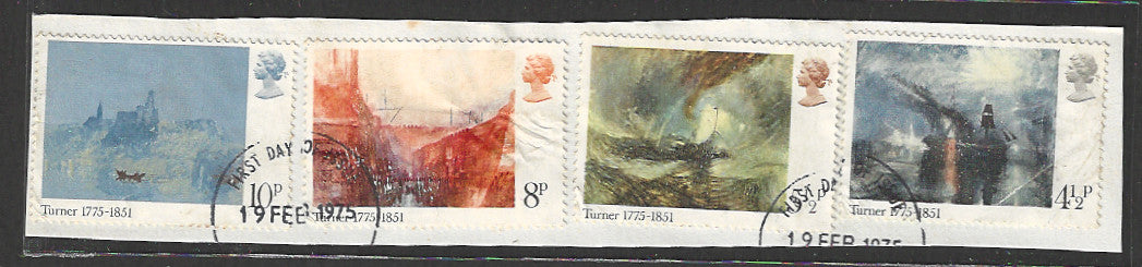 Great Britain stamps - FDC Used On Piece complete set - Used - VVV00135