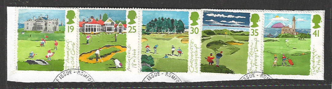 Great Britain stamps - FDC Used On Piece complete set - Used - VVV00159