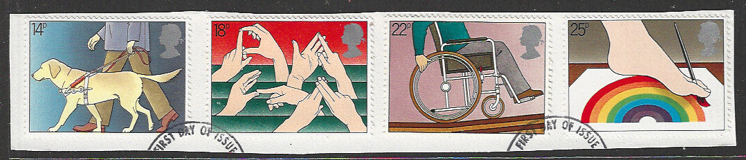 Great Britain stamps - FDC Used On Piece complete set - Used - VVV00190