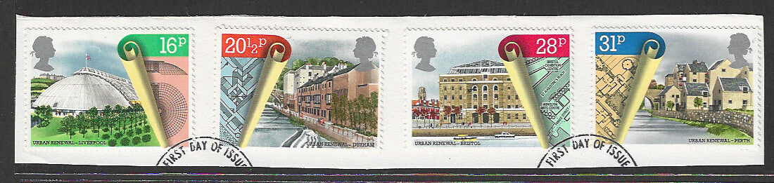 Great Britain stamps - FDC Used On Piece complete set - Used - VVV00200