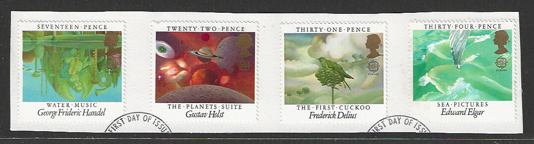 Great Britain stamps - FDC Used On Piece complete set - Used - VVV00223