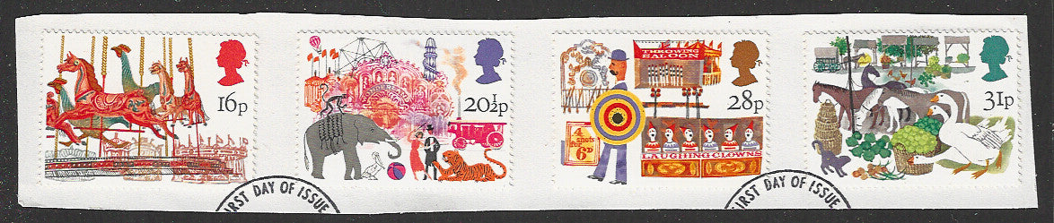 Great Britain stamps - FDC Used On Piece complete set - Used - VVV00234