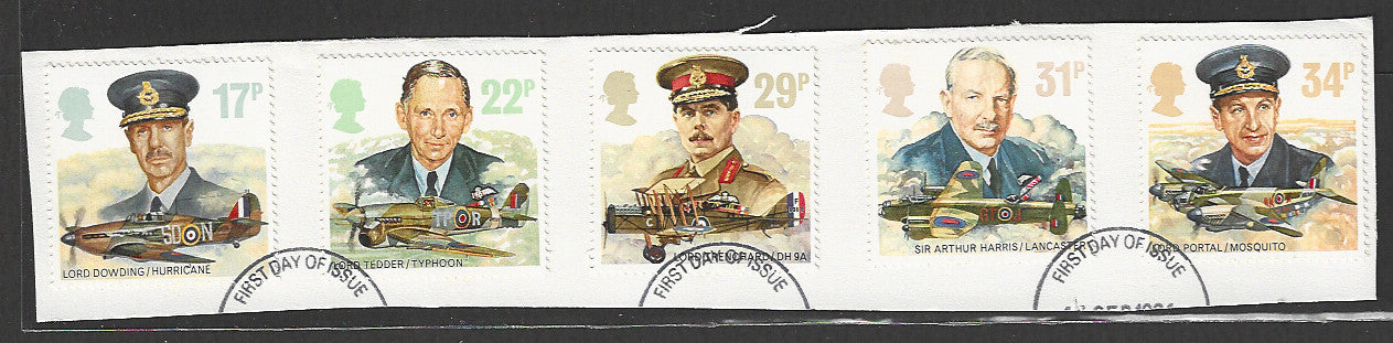 Great Britain stamps - FDC Used On Piece complete set - Used - VVV00245