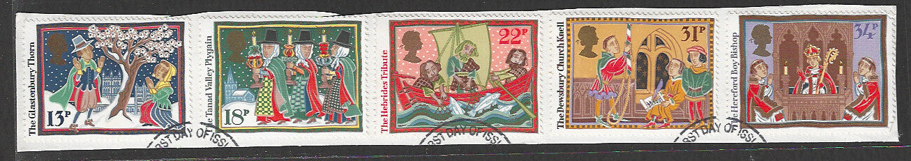 Great Britain stamps - FDC Used On Piece complete set - Used - VVV00273