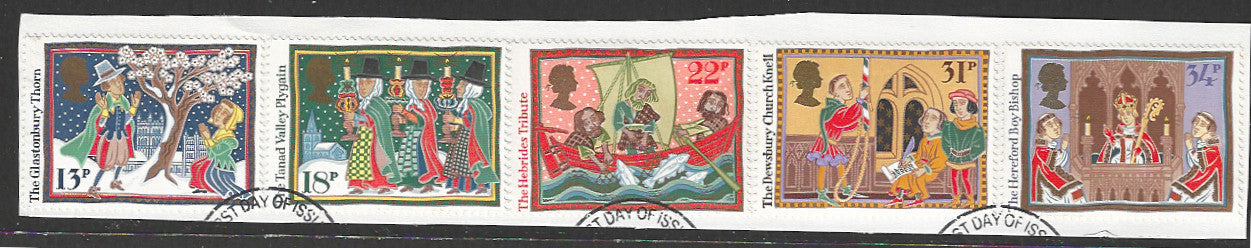 Great Britain stamps - FDC Used On Piece complete set - Used - VVV00284
