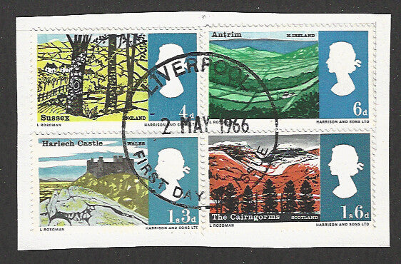 Great Britain stamps - FDC Used On Piece complete set - Used - VVV00300