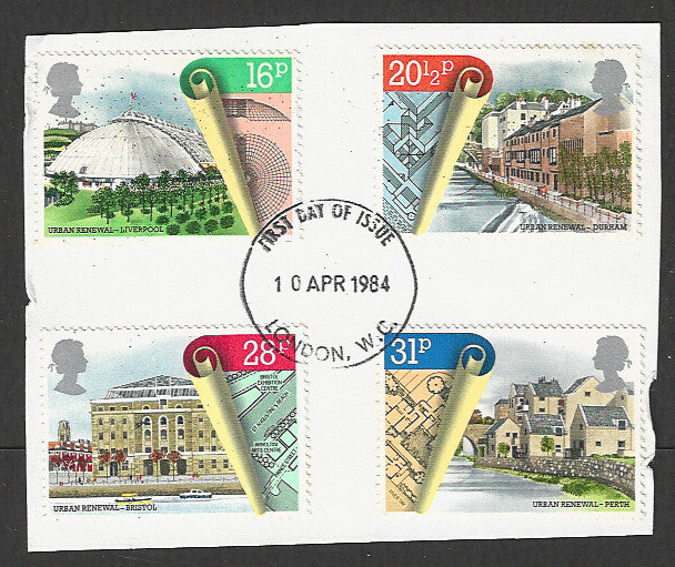 Great Britain stamps - FDC Used On Piece complete set - Used - VVV00325