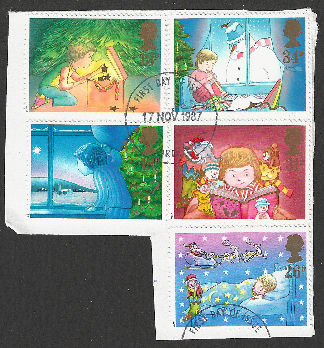 Great Britain stamps - FDC Used On Piece complete set - Used - VVV00354