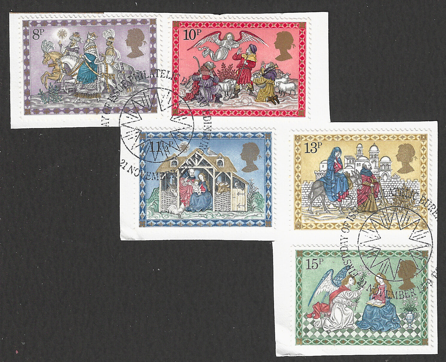 Great Britain stamps - FDC Used On Piece complete set - Used - VVV00355