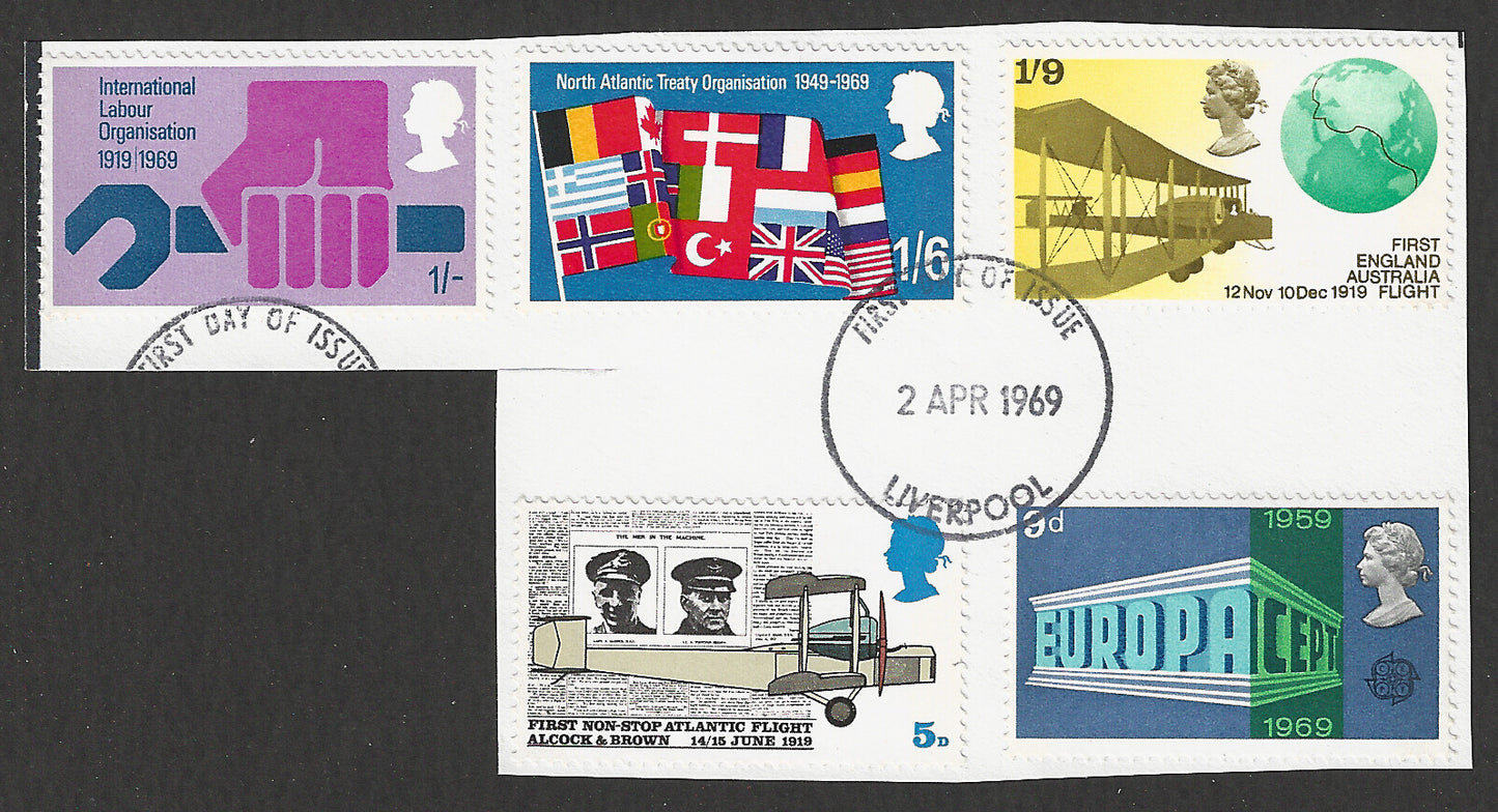 Great Britain stamps - FDC Used On Piece complete set - Used - VVV00374
