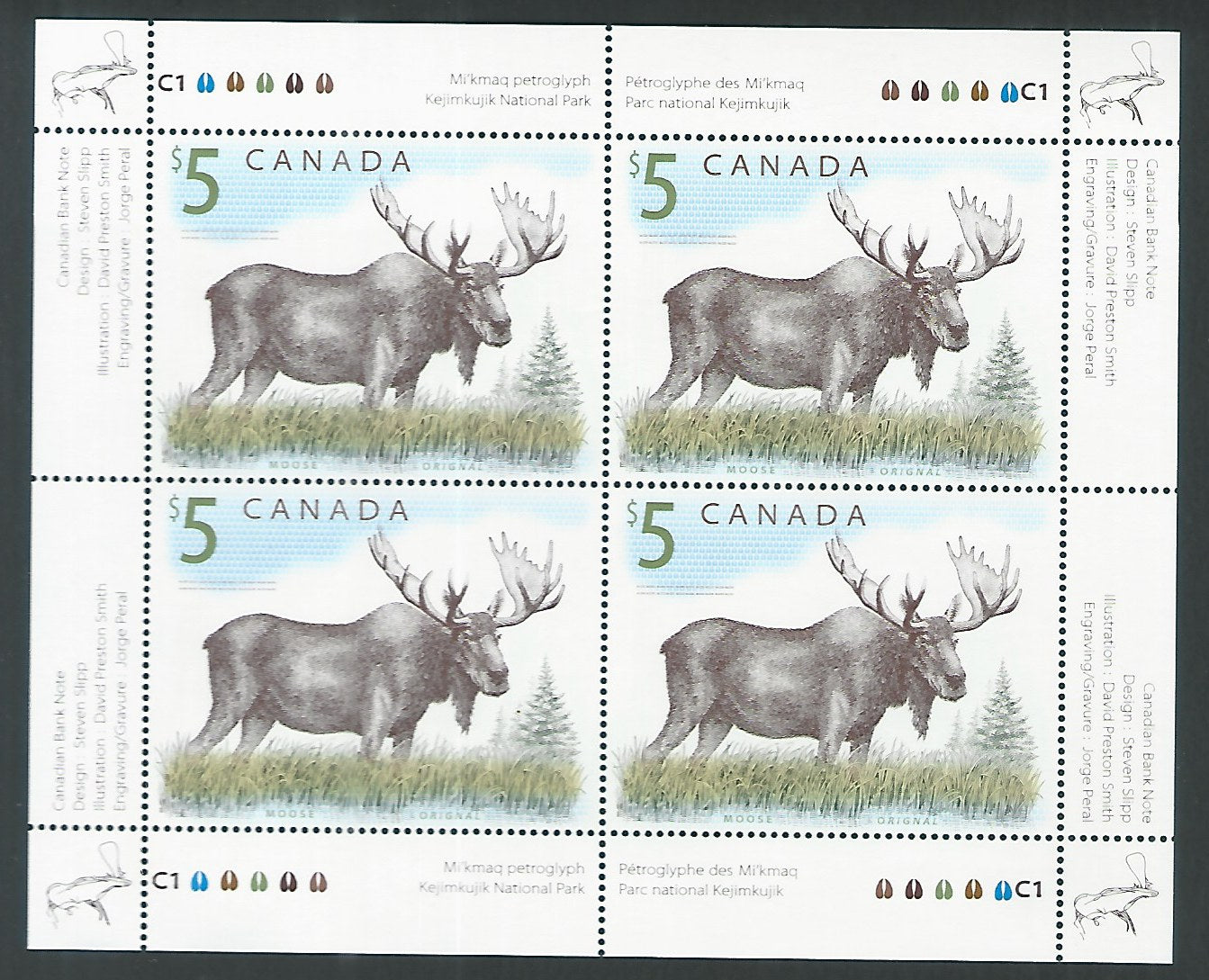 Canada stamps Block in Sheelet - Animal - National Rare - DS9225