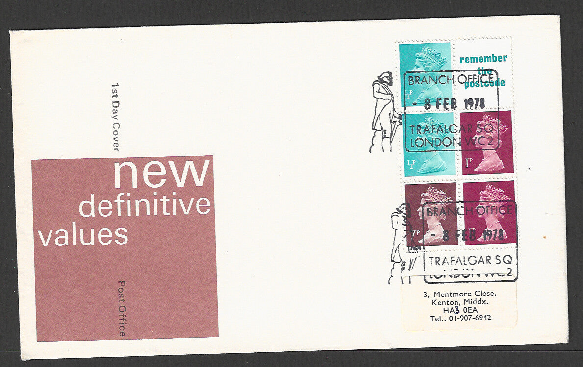 Great Britain FDC - New Definitive Values - GGG00017
