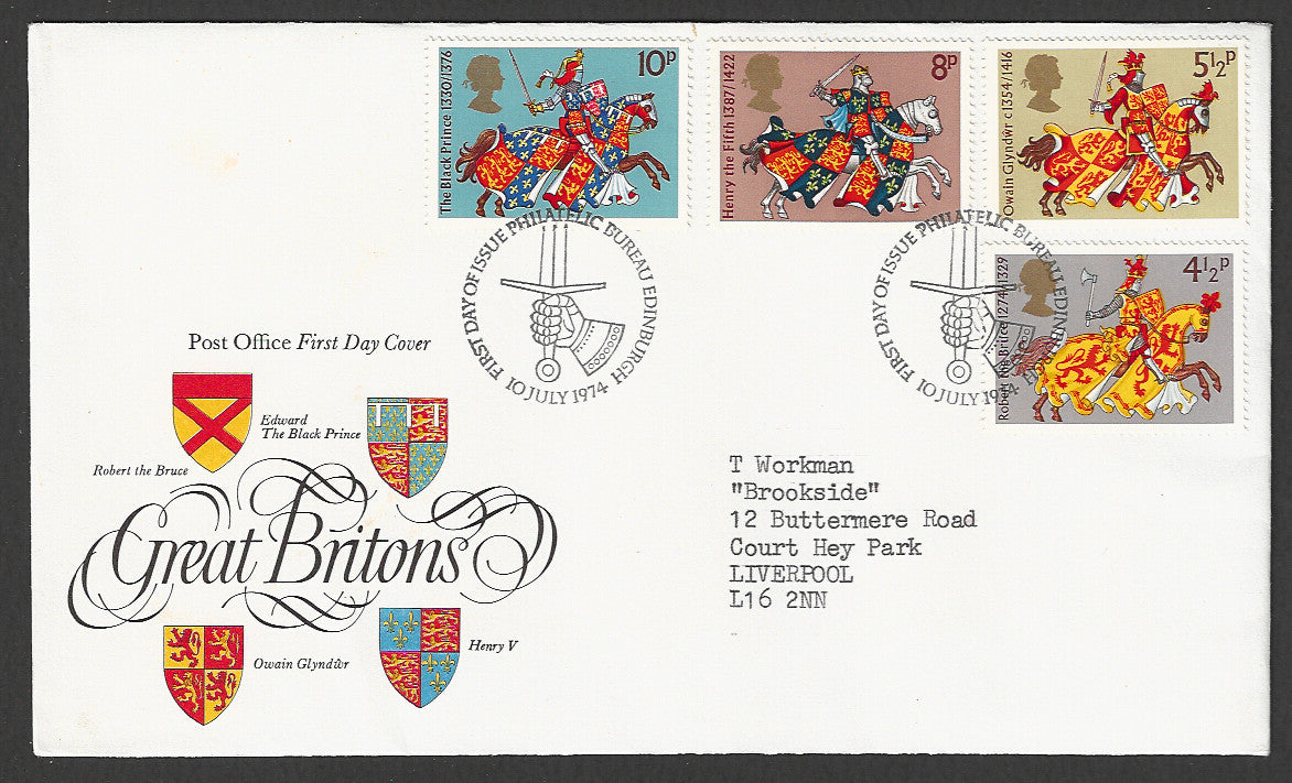 Great Britain FDC - Great Britons - GGG00030
