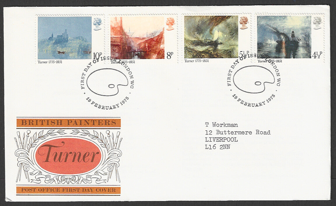 Great Britain FDC - British Painters Turner - GGG00032