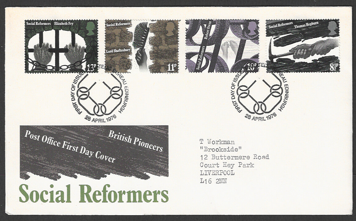 Great Britain FDC - British Pioneers Social Reformers - GGG00038