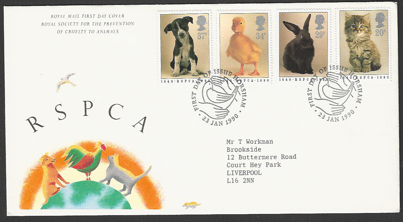 Great Britain FDC - Royal Society For The Prevention of Cruelty To Animals - GGG00087