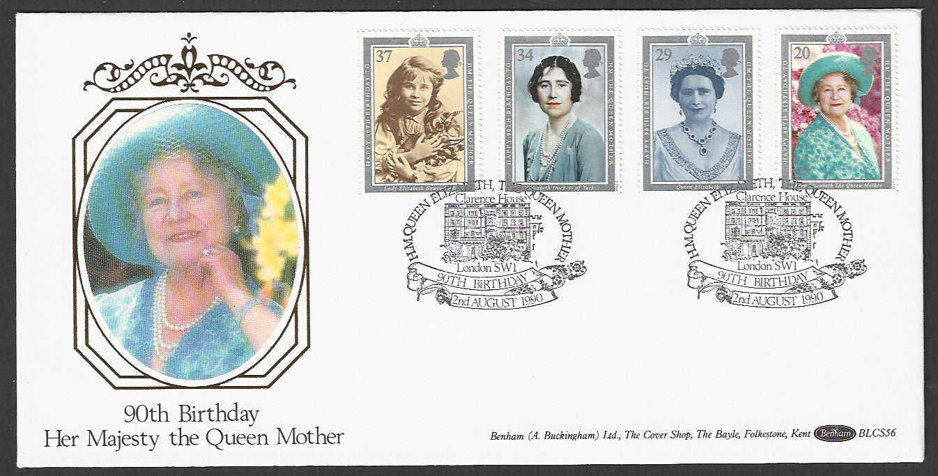 Great Britain FDC - Her Majesty The Queen Mother 90th Birthday - GGG00138