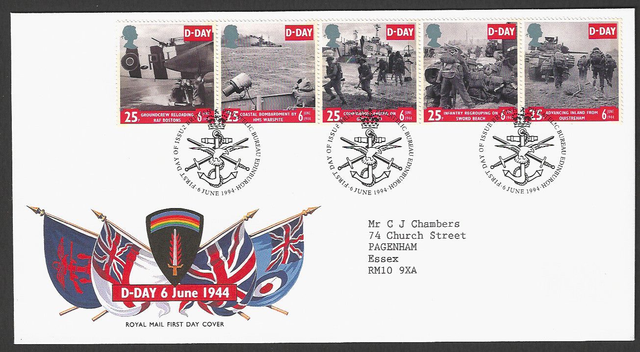 Great Britain FDC - D-Day Royal Mail, 1994 - GGG00147
