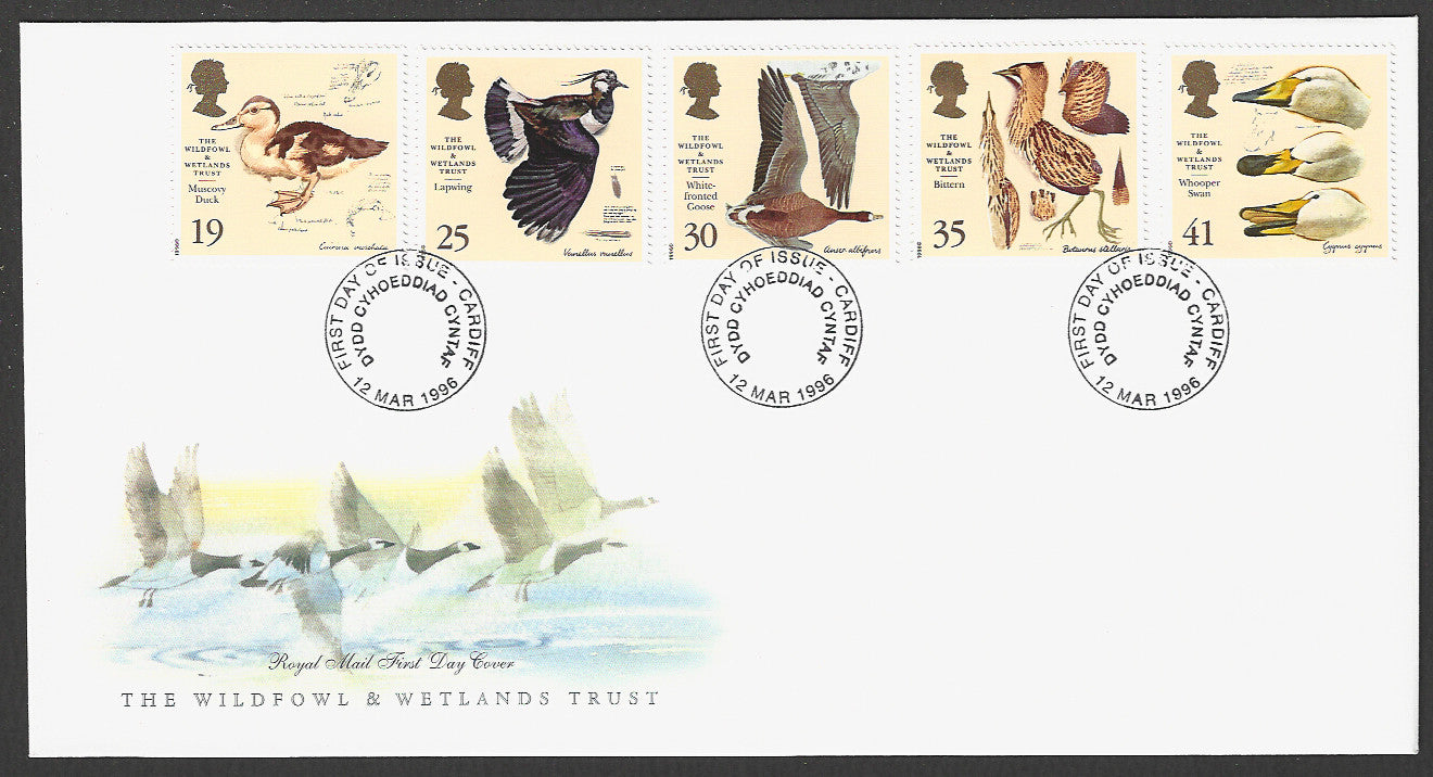 Great Britain FDC - The Wildfowl & Wetlands Trust, 1996 - GGG00166