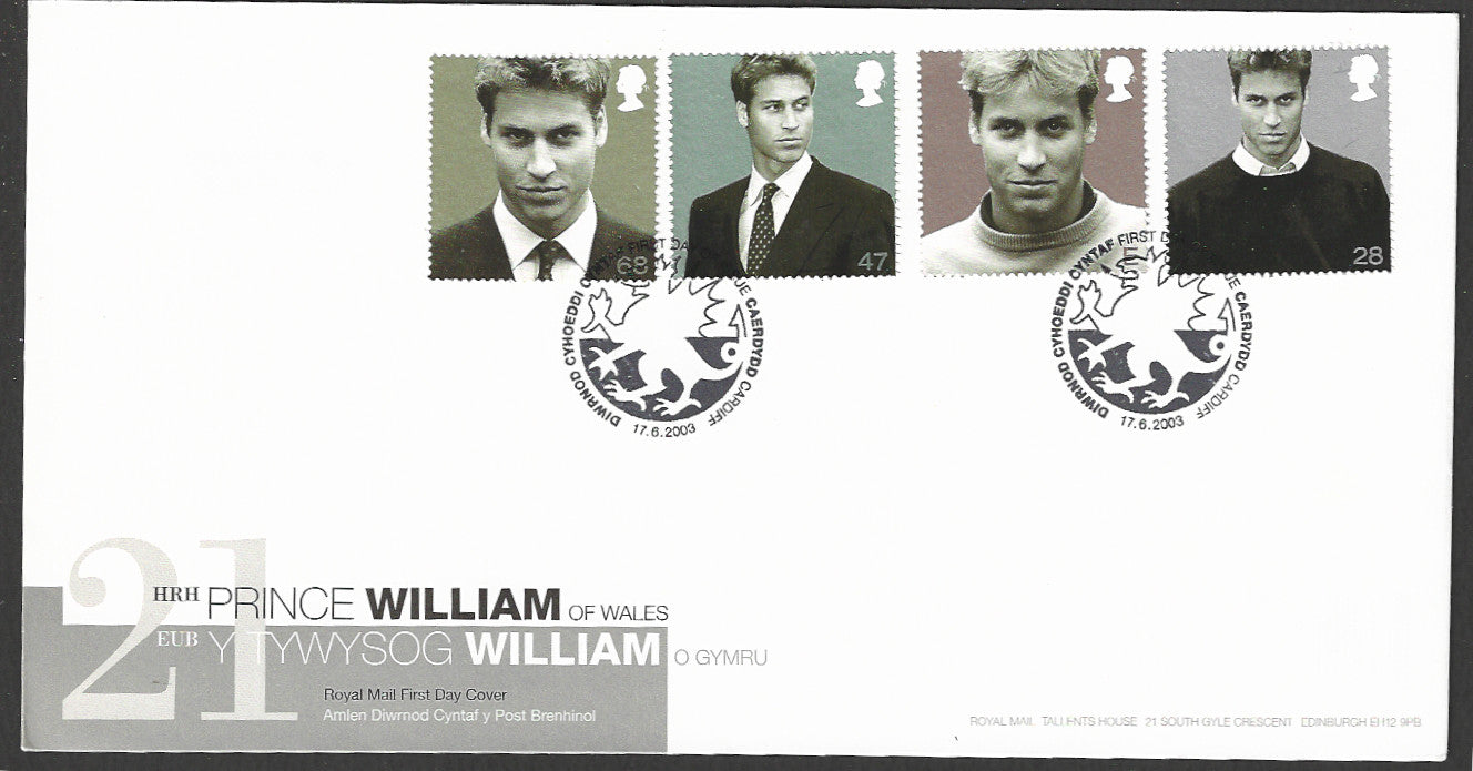 Great Britain FDC - The Prince William of Wales, 2003 - GGG00184