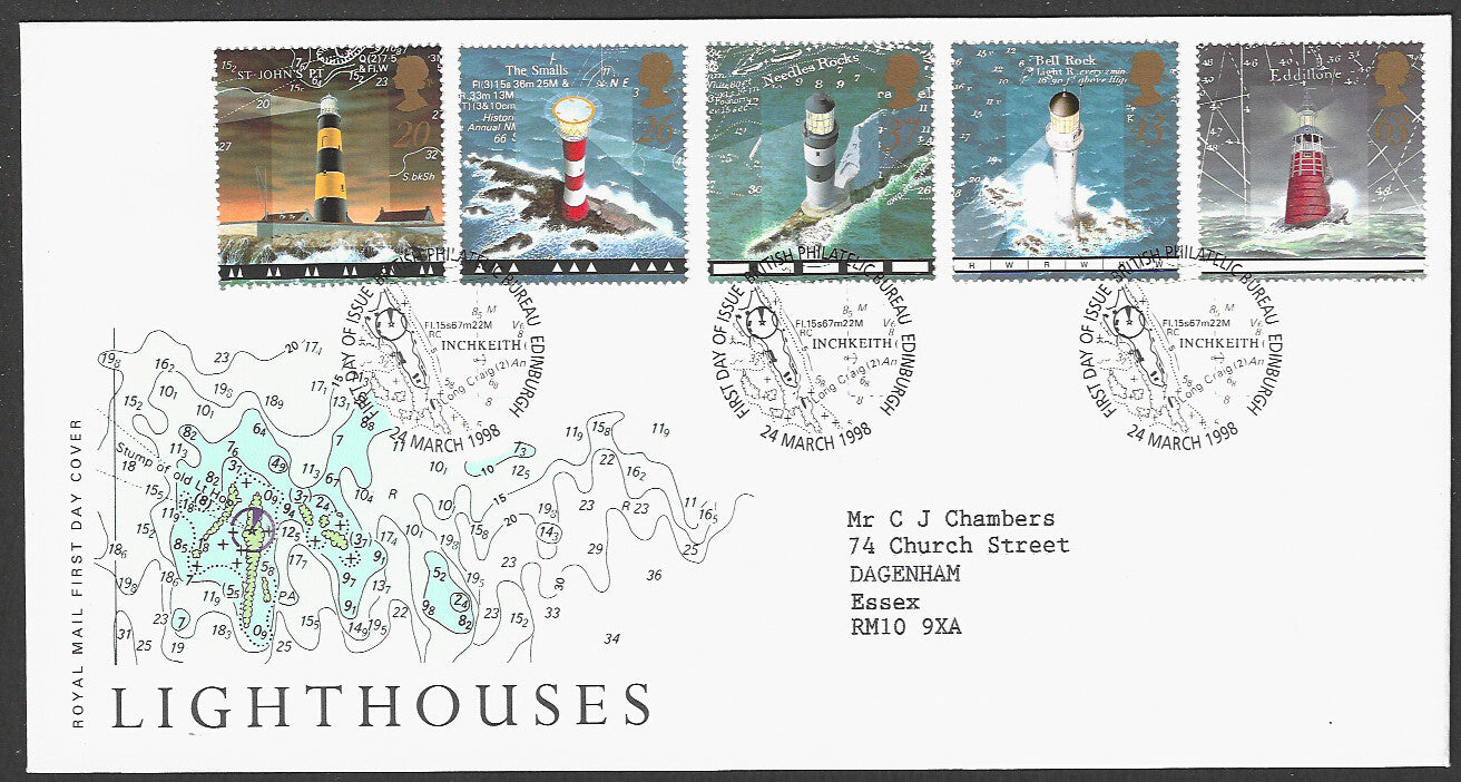 Great Britain FDC - Light Houses, 1998 - GGG00193