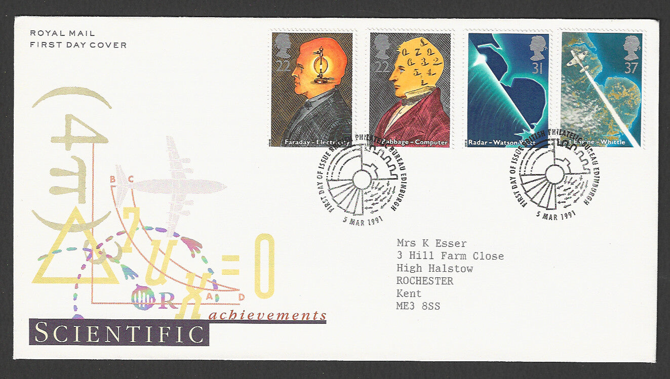 Great Britain FDC - Faraday Electricity Scientific Achievements, 1991 - GGG00234