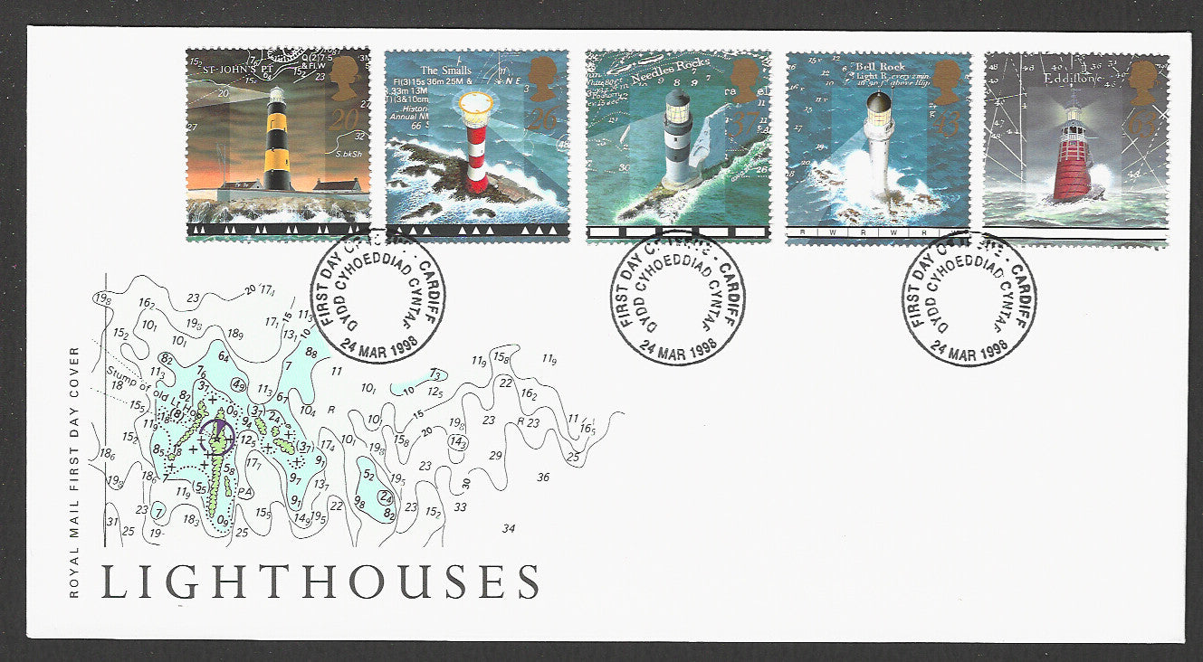 Great Britain FDC - Light Houses, 1998 - GGG00262