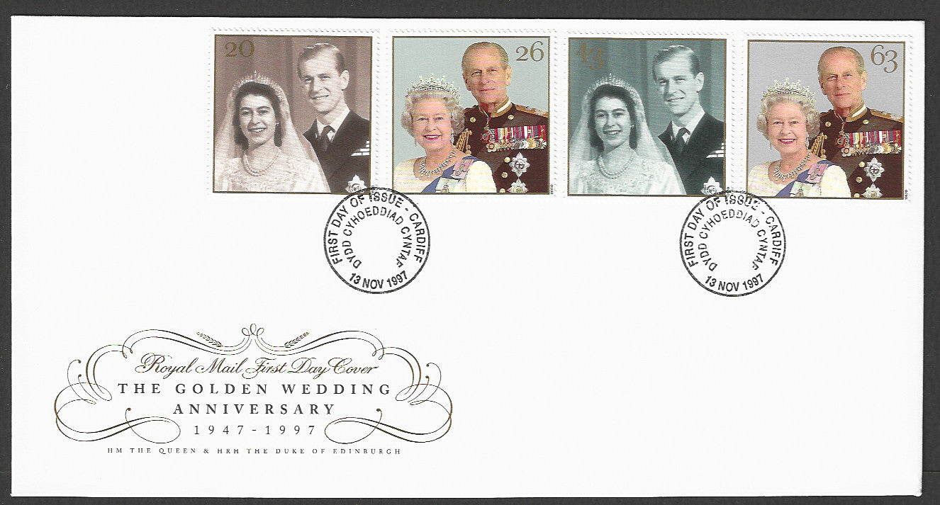 Great Britain FDC - The Golden Wedding Anniversary, 1997 - GGG00263