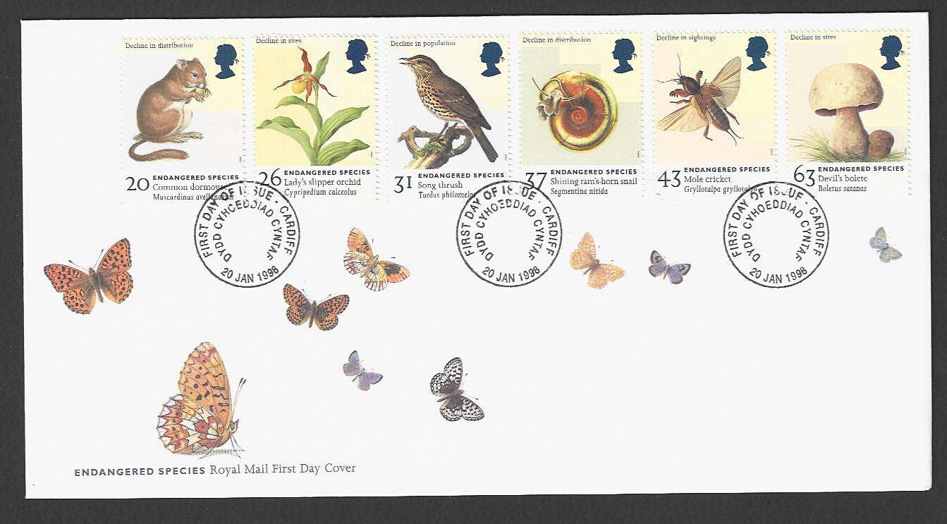 Great Britain FDC - Endangered Species, 1998 - GGG00279