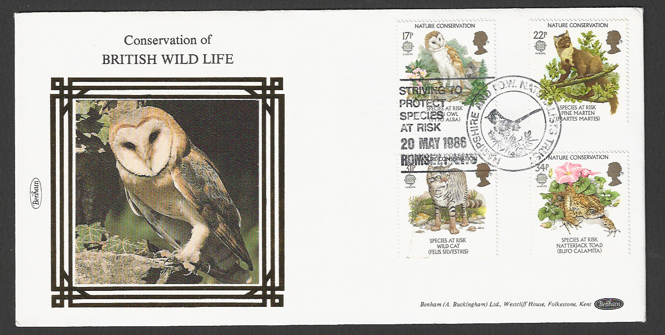 Great Britain FDC - Great Britain Silk Catchet Benham Cover, 1986 - GGG00303