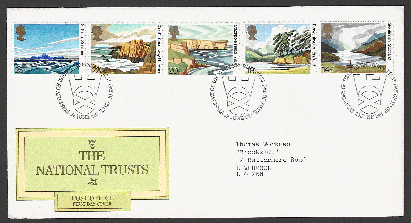 Great Britain FDC - The national Trusts, 1981 - GGG00318