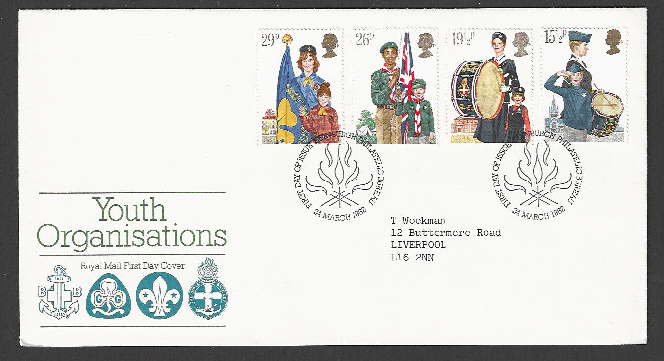 Great Britain FDC - Youth Organisations, 1982 - GGG00321