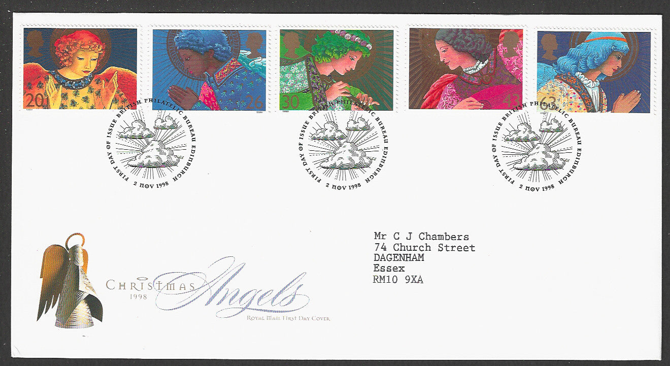 Great Britain FDC - Christmas Angels, 1998 - GGG00370