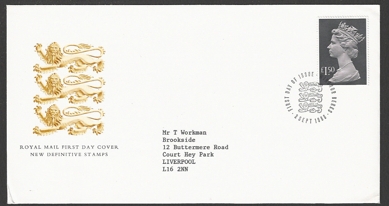 Great Britain FDC - New Definitive Stamp Royal Mail, 1986 - GGG00391