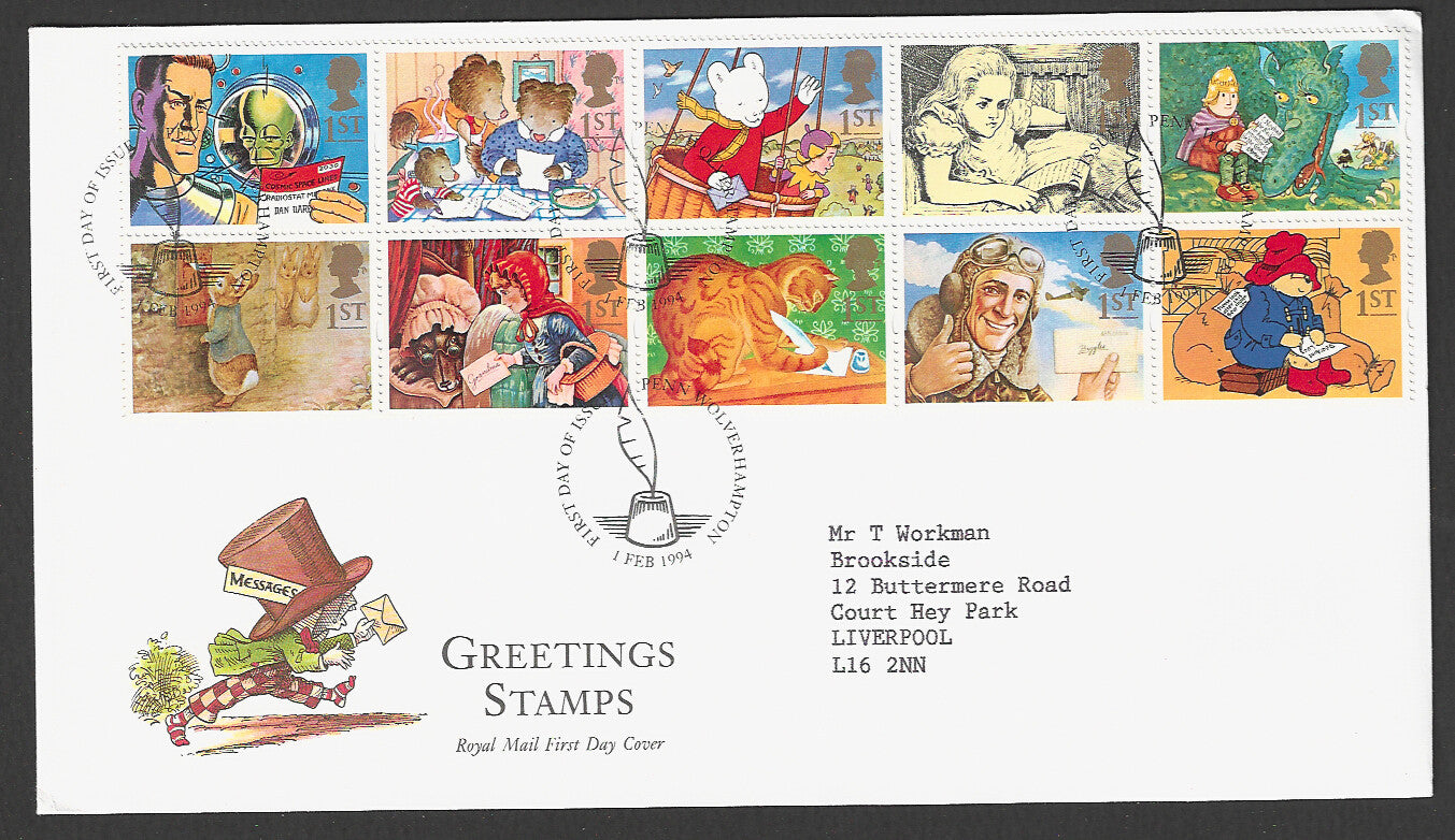 Great Britain FDC - Greeting Stamps, 1994 - GGG00402