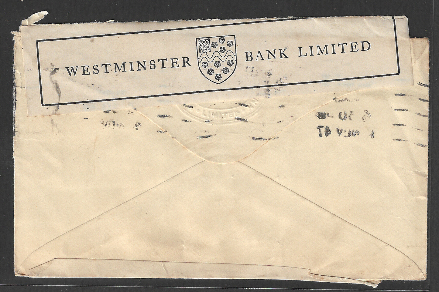 Great Britain Postally used Paper Economy Cover with Bell Cancellation, 1947 - GGG00428