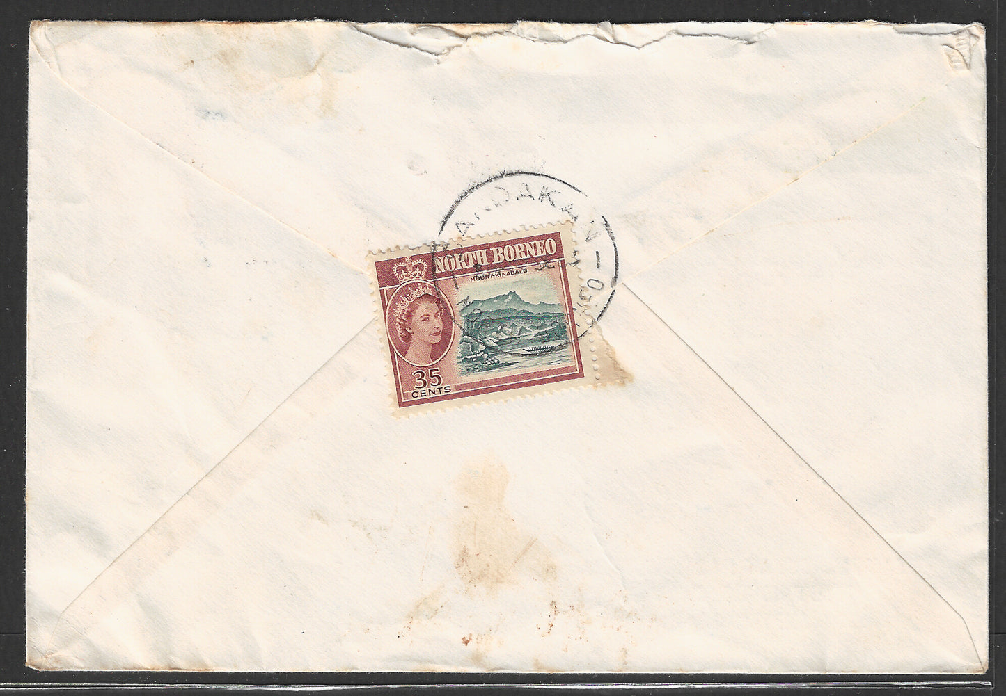 Malaysia / North Borneo ( Sandakan ) stamps on cover by Airmailto England , 1962 - GGG00449
