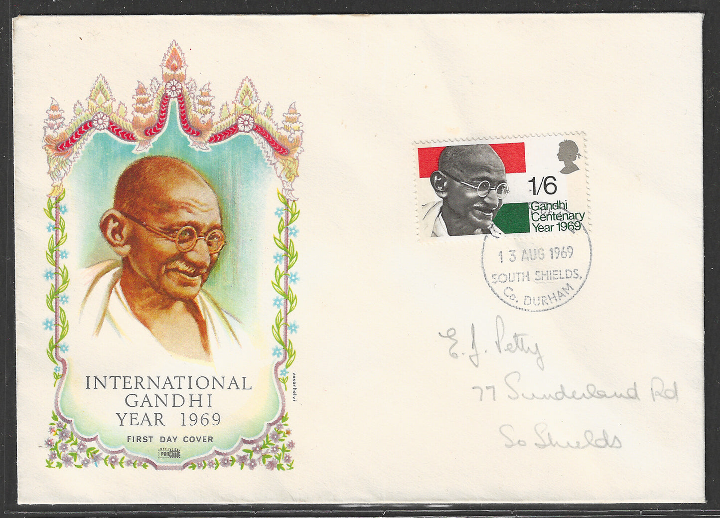 Great Britain Cover - International Gandhi YEar , 1969 - GGG00501