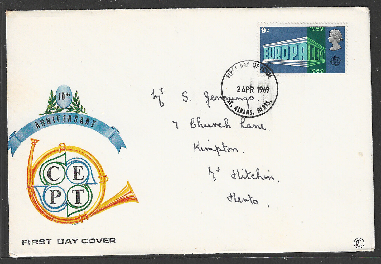 Great Britain - 10 th Anniversary of EUROPA , 1969 - GGG00516