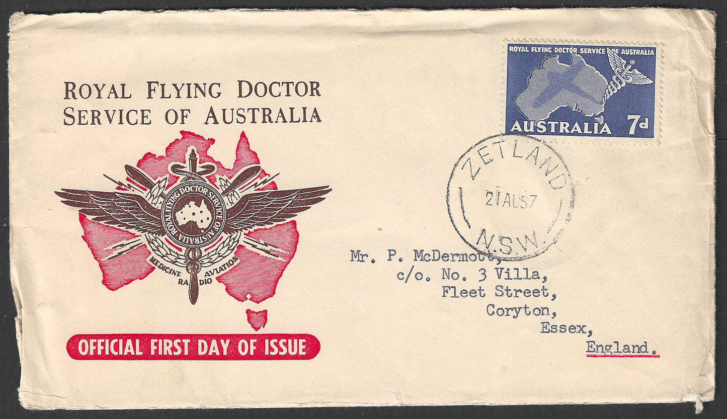 Australia FDC - Royal Flying Dotor Service of Australia, 1957 - GGG00607