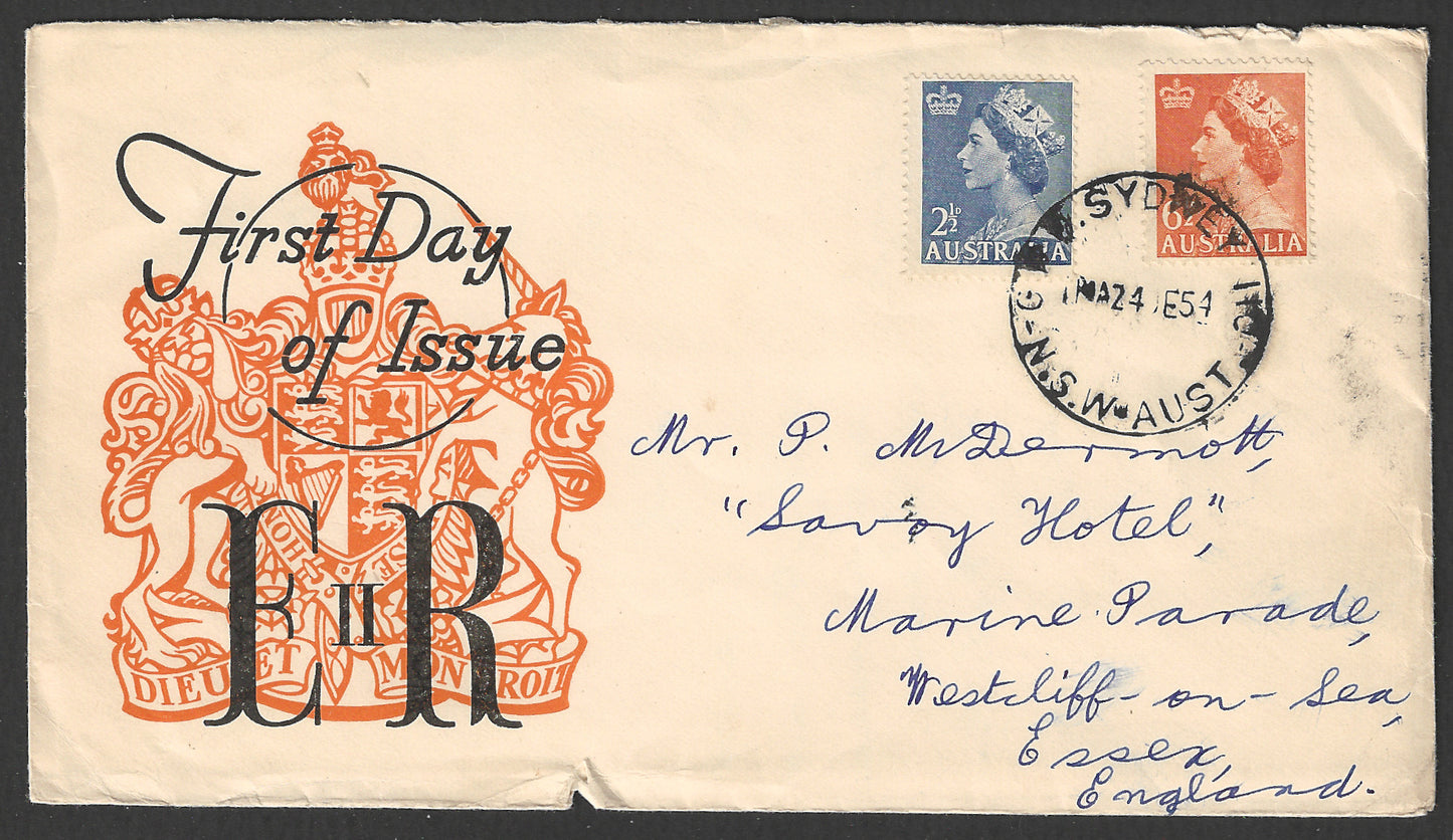 Australia FDC - E II R , 1954 - GGG00632