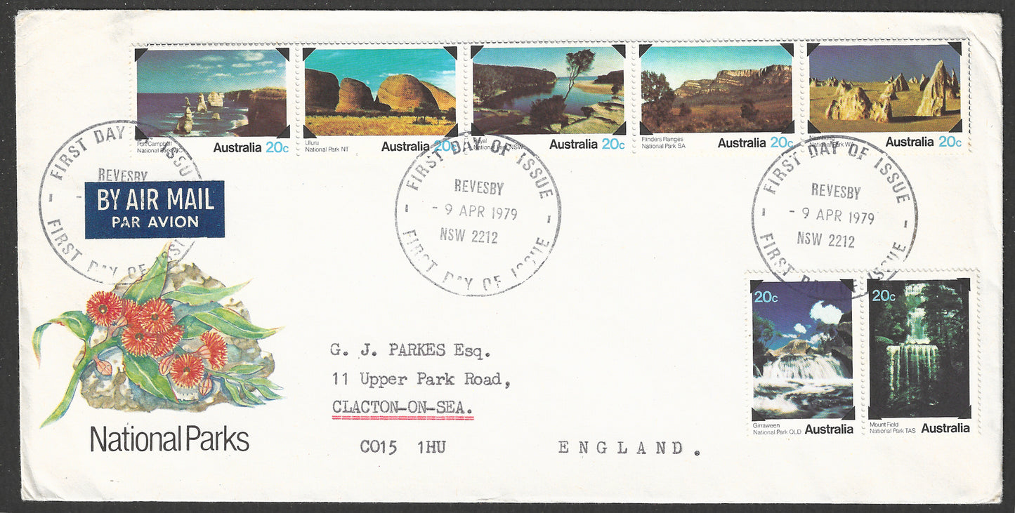 Australia FDC stamps - National Parks complete set , 1979 - GGG00715