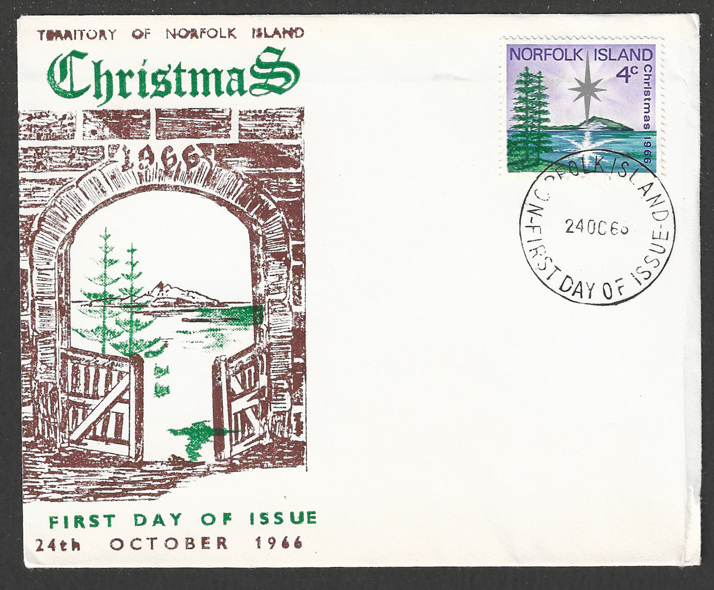 Norfolk Island stamps - Christmas , 1966 - GGG00733