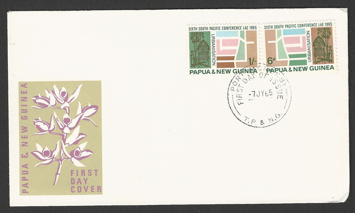 Papua and New Guinea stamps FDC - South Pacific Conference, 1965 - GGG00734