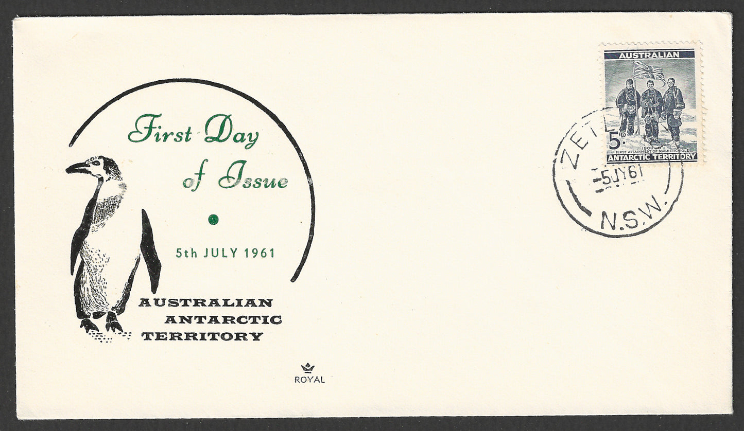 Australia Antarctic Territory - FDC Cover - Pengiuns, 1961 - GGG00739