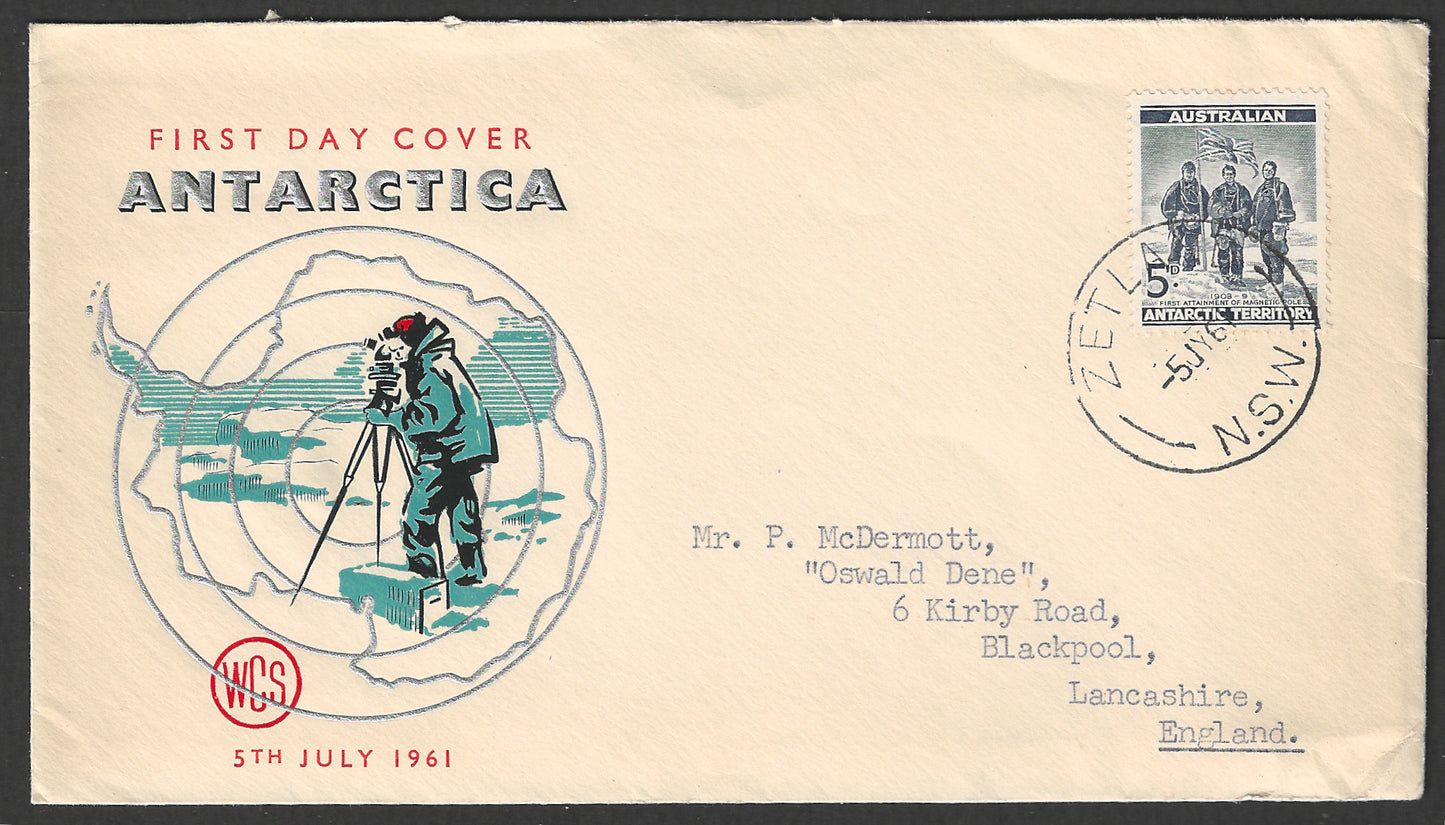 Australia Antarctic Territory - FDC Cover - WCS, 1961 - GGG00742