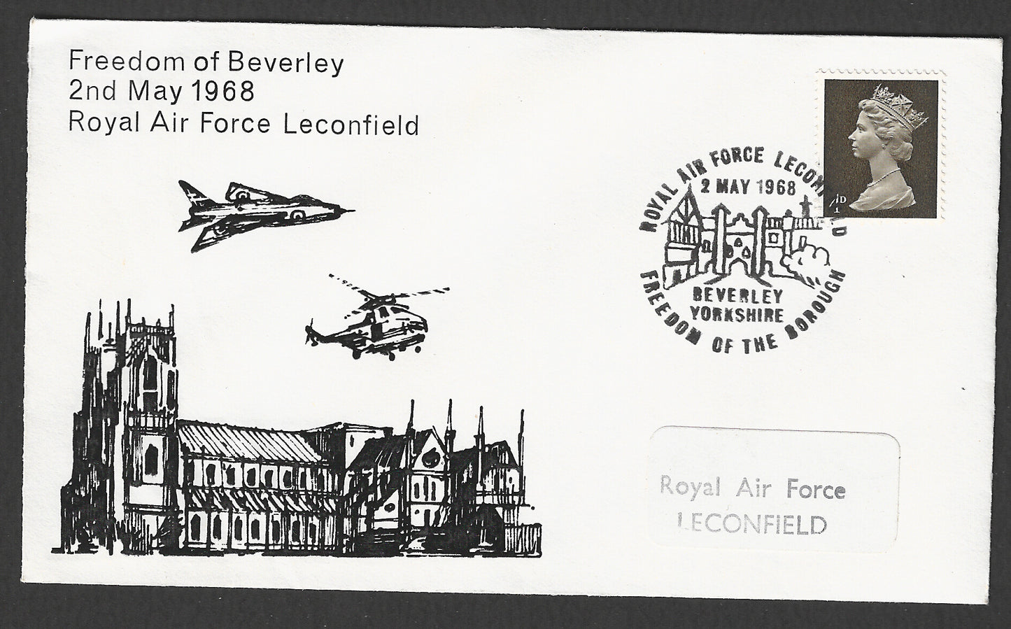 Great Britain - Cover - Freedom of Beverley 1968, Royal Air Force Leconfield, 1968 - GGG00824