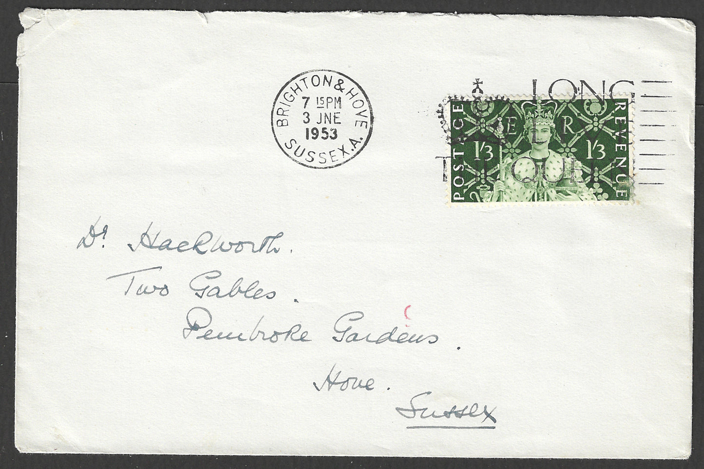 Great Britain - FDC with Long live The Queen Cancellation, 1953 - GGG00840